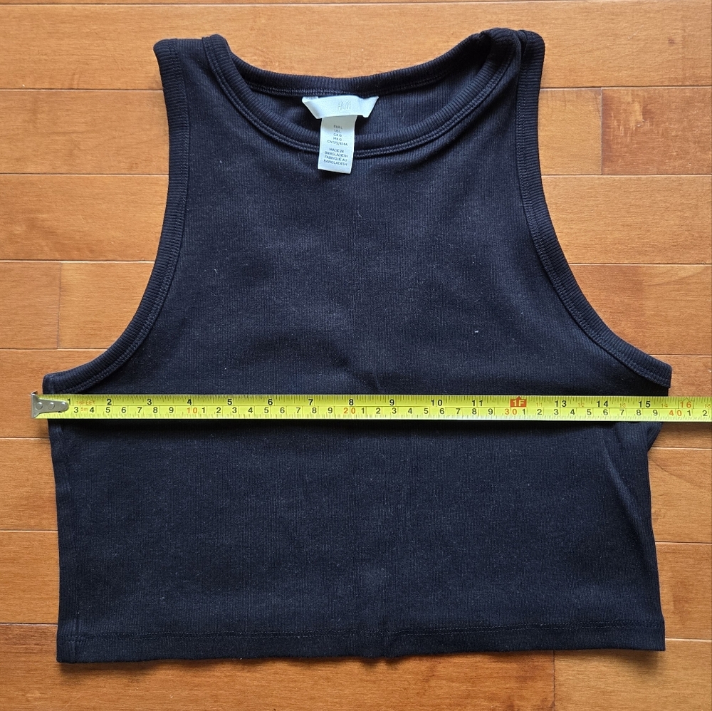 H&M Black Ribbed Tank Top - Picture 3 of 7
